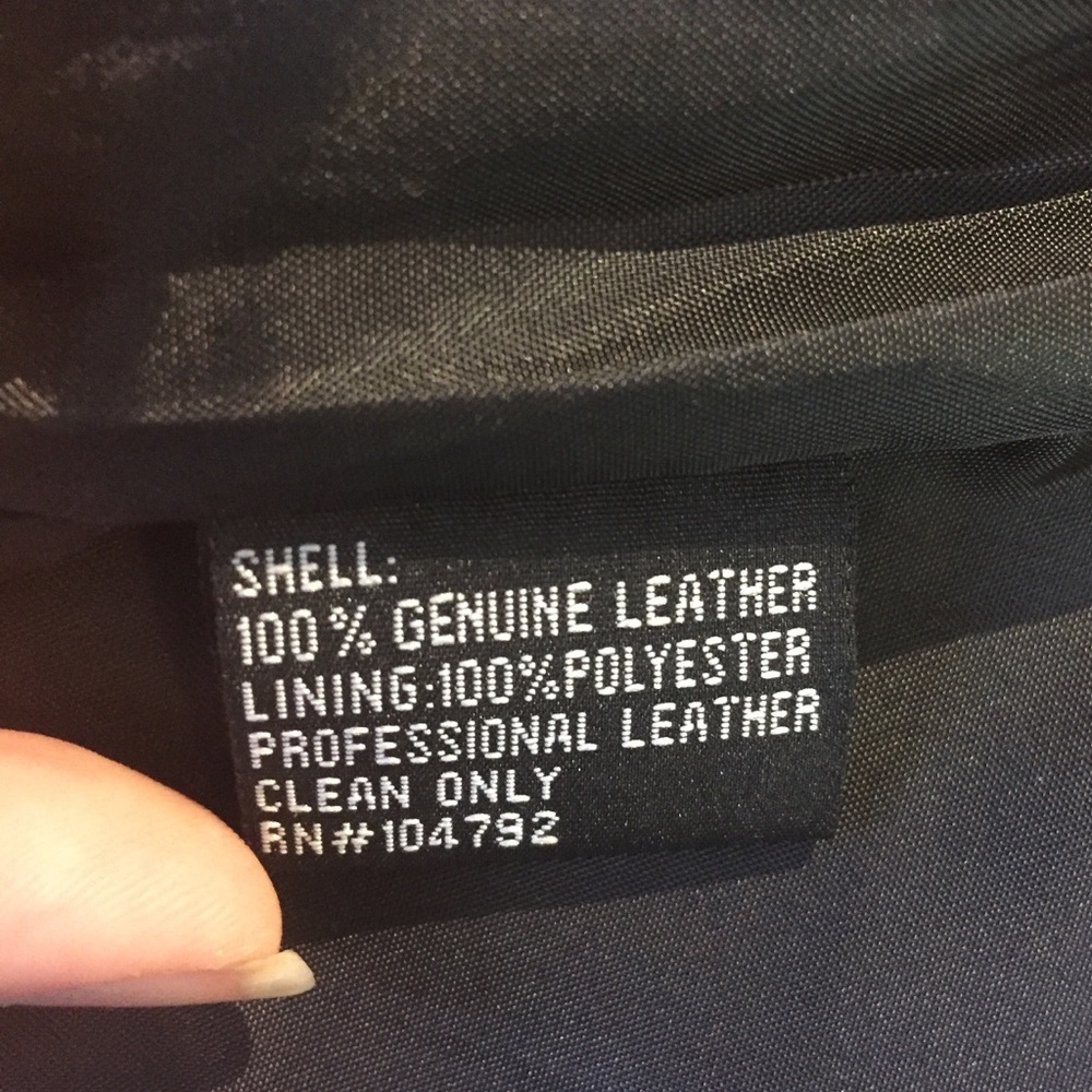 Vintage leather winter coat - Picture 4 of 5